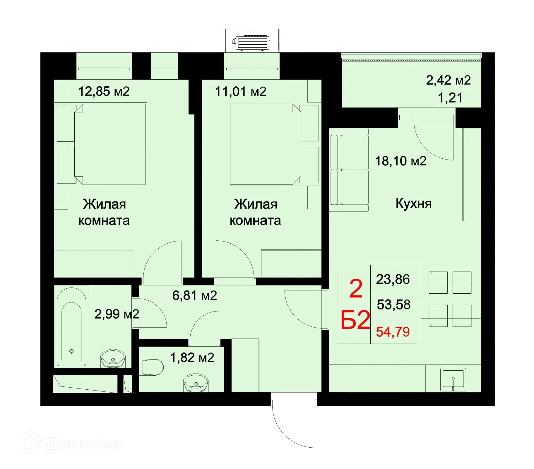 Фото квартиры в ЖК Стрела