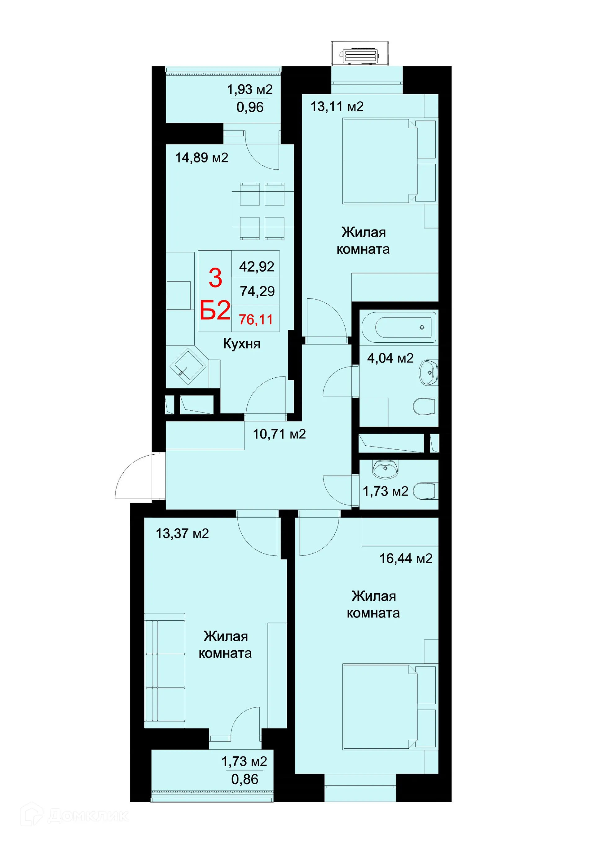 Фото квартиры в ЖК Стрела