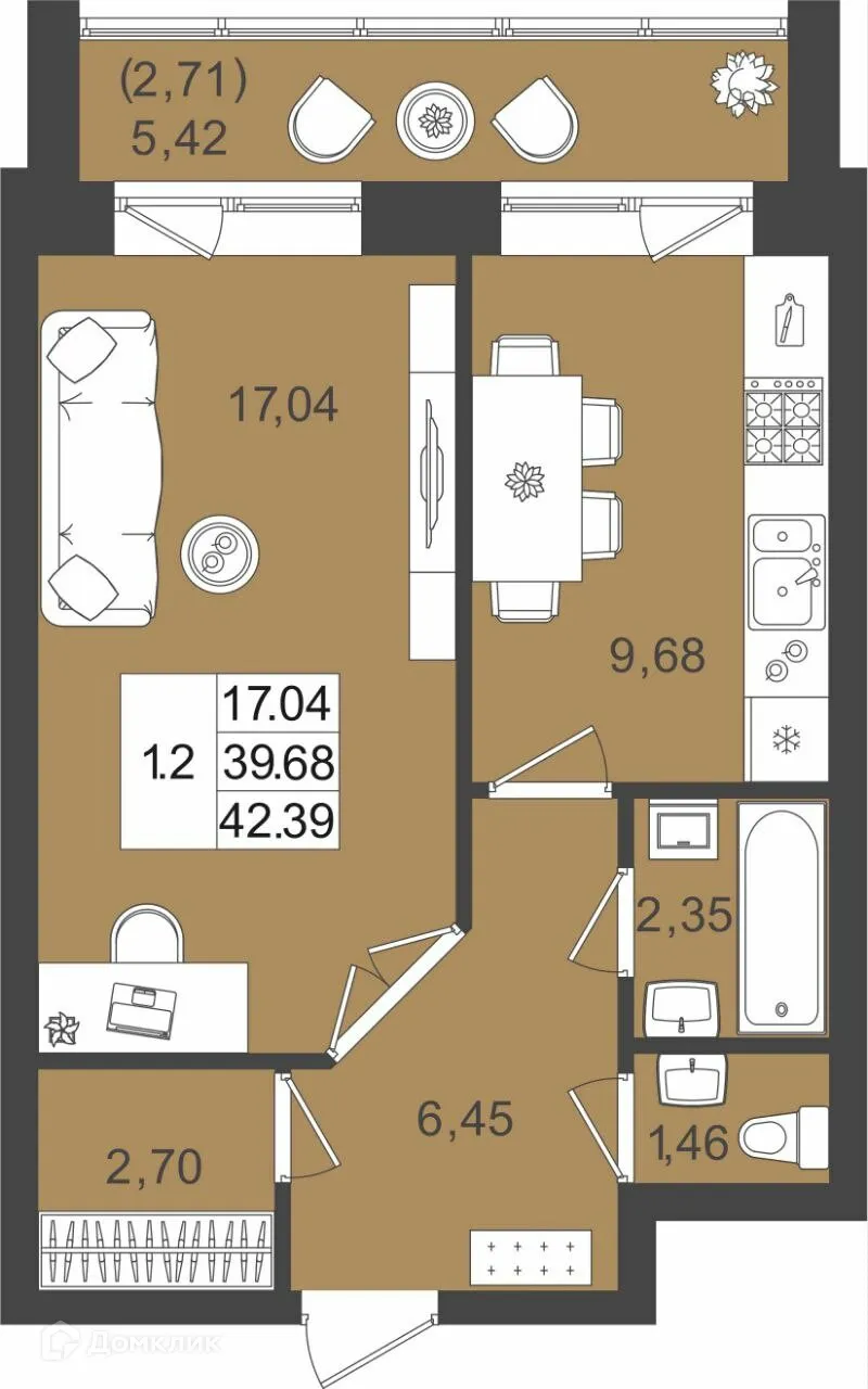 Фото квартиры в ЖК DOLCE VITA (ДОЛЬЧЕ ВИТА)