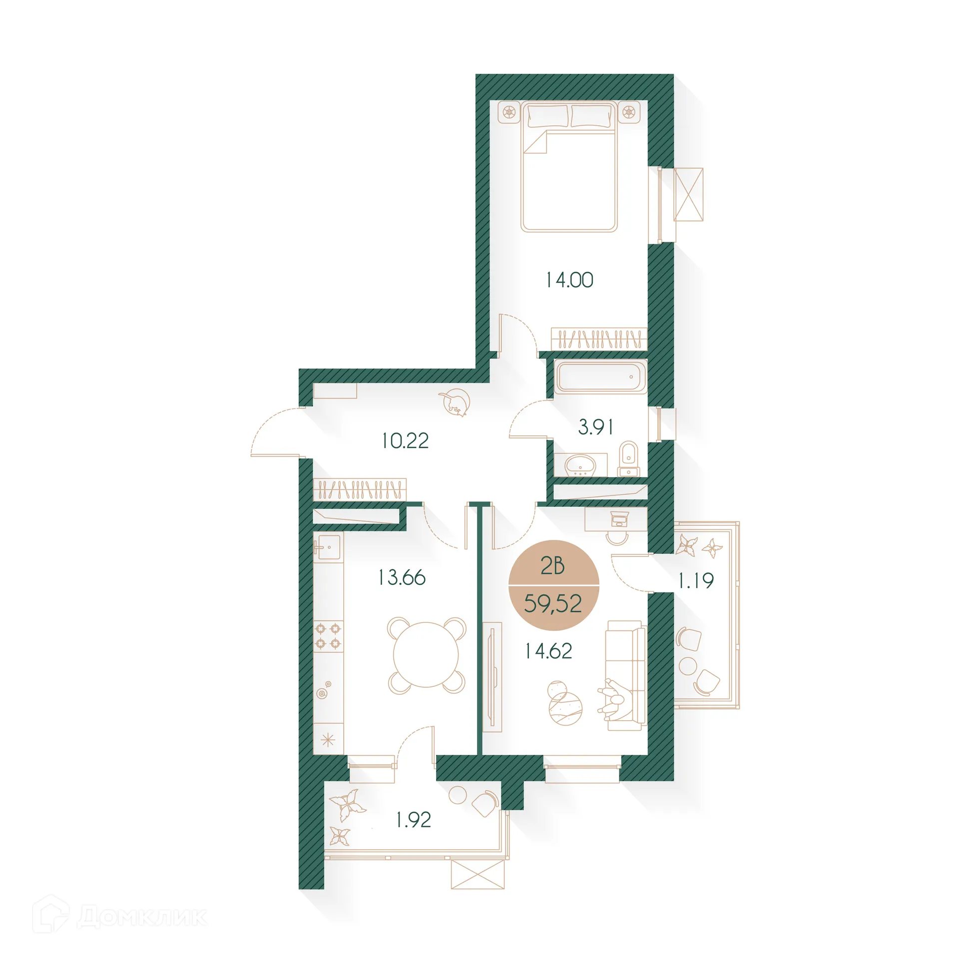 Фото квартиры в ЖК Наследие