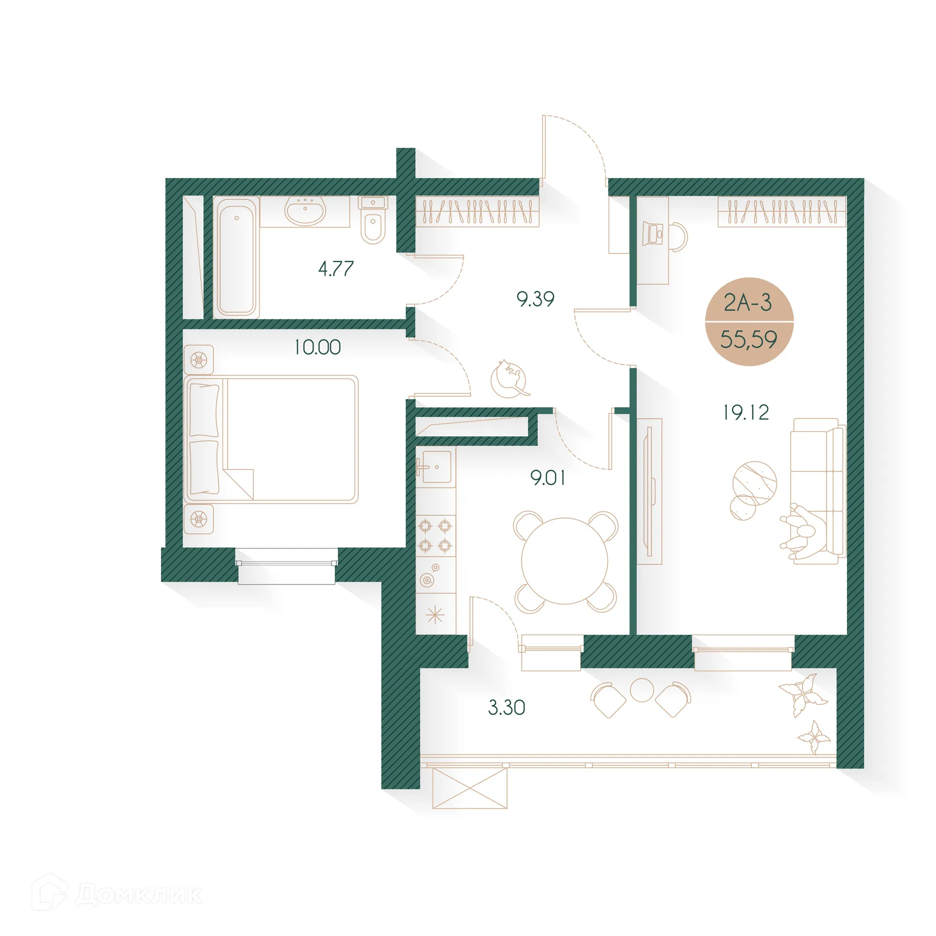 Фото квартиры в ЖК Наследие