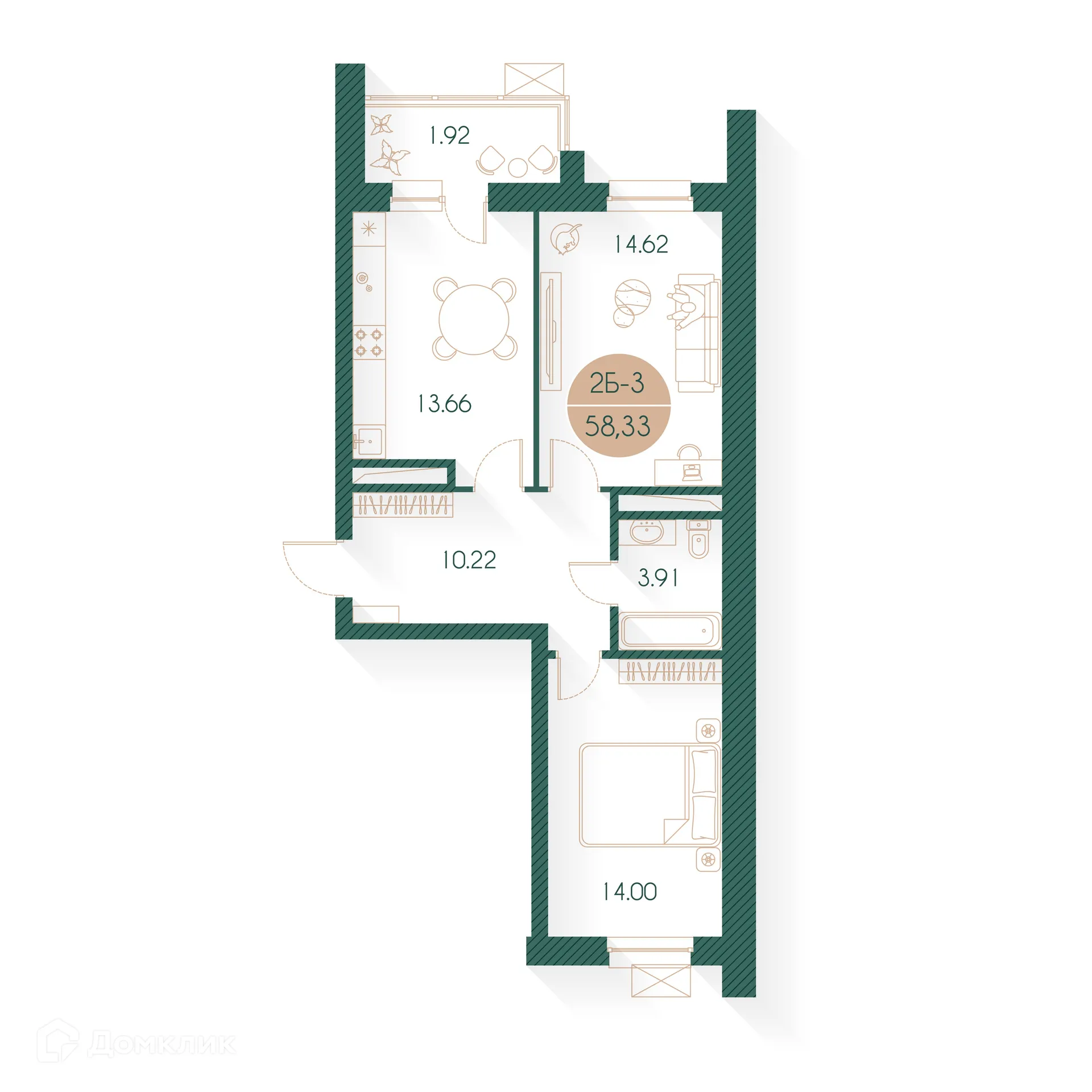 Фото квартиры в ЖК Наследие