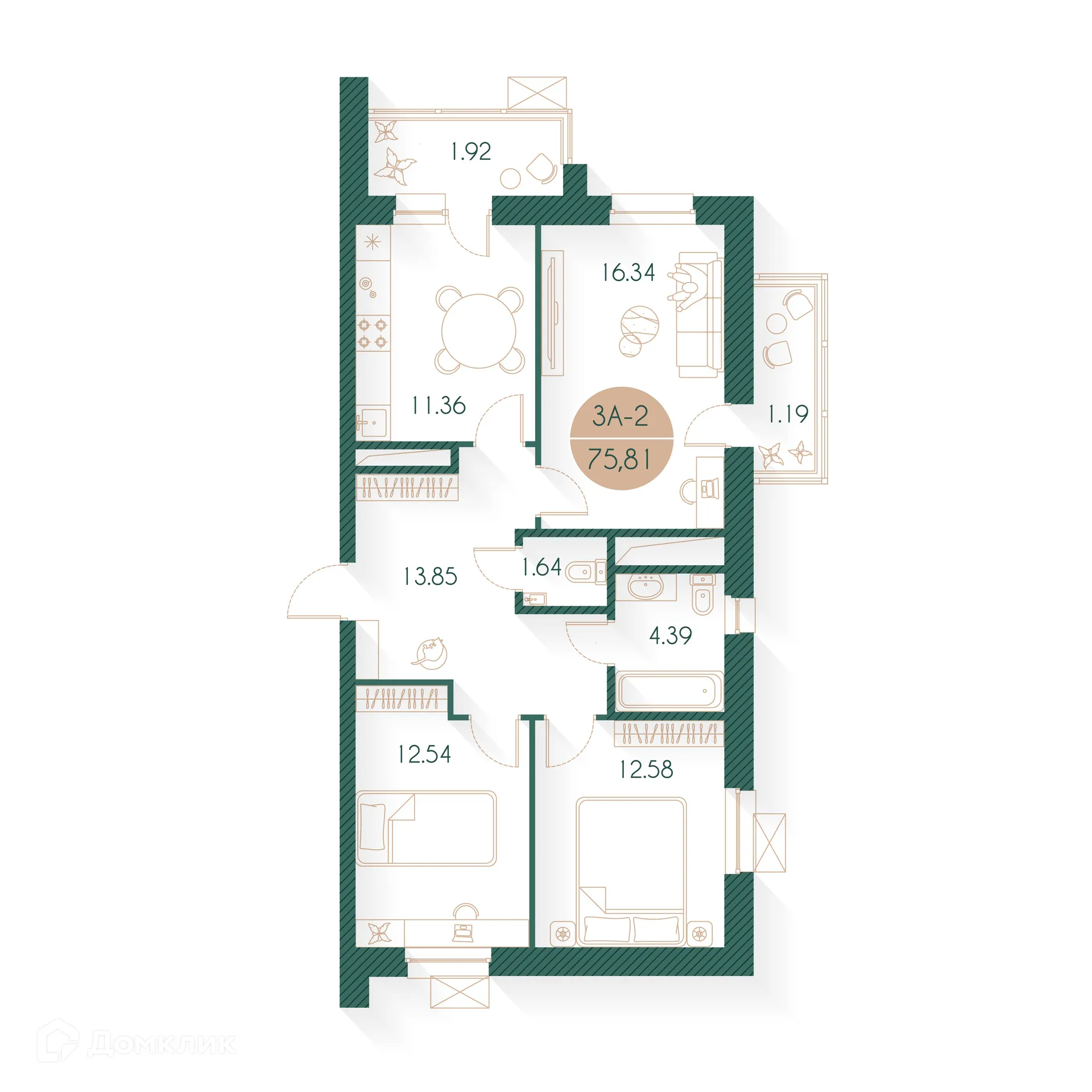 Фото квартиры в ЖК Наследие