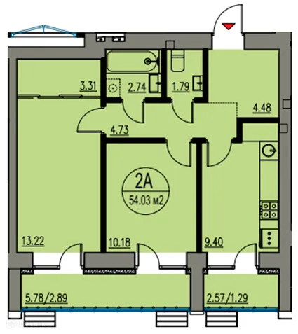 Фото квартиры в ЖК Изумрудный