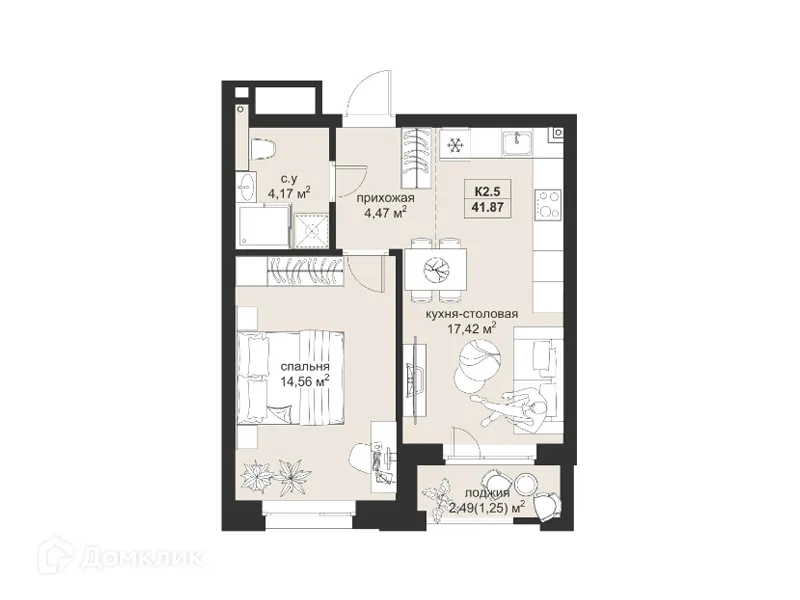 Фото квартиры в ЖК Резиденция МОН на Чернышевского