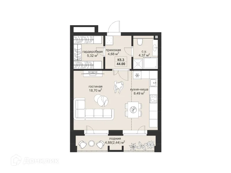 Фото квартиры в ЖК Резиденция МОН на Чернышевского