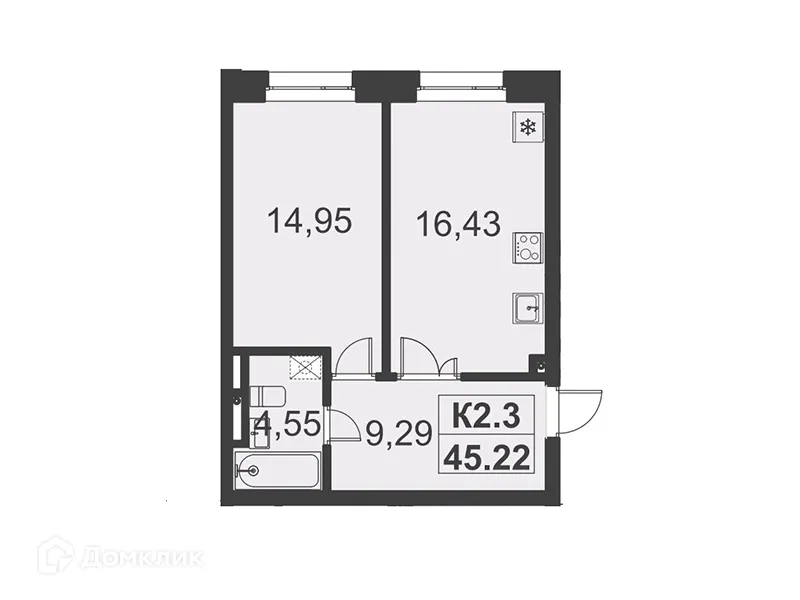 Фото квартиры в ЖК Резиденция МОН на Чернышевского