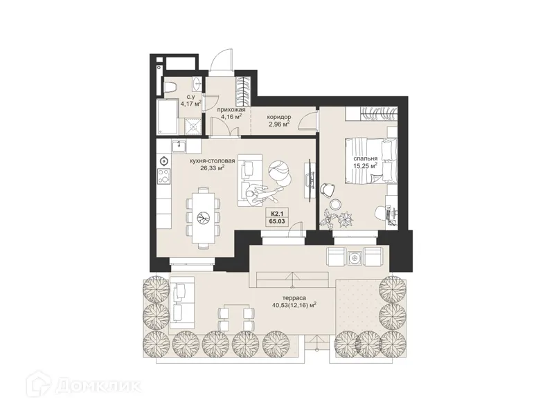 Фото квартиры в ЖК Резиденция МОН на Чернышевского