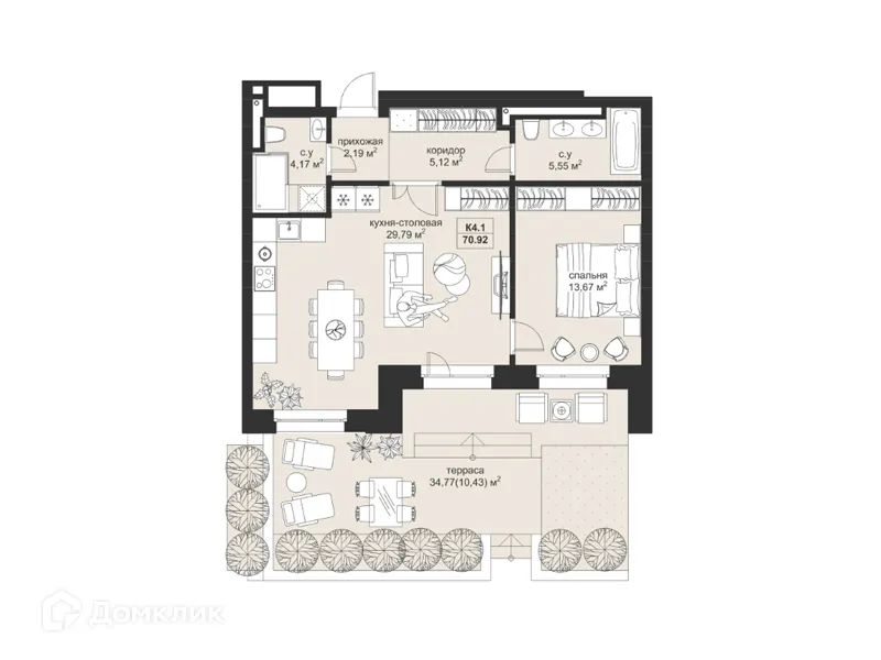 Фото квартиры в ЖК Резиденция МОН на Чернышевского