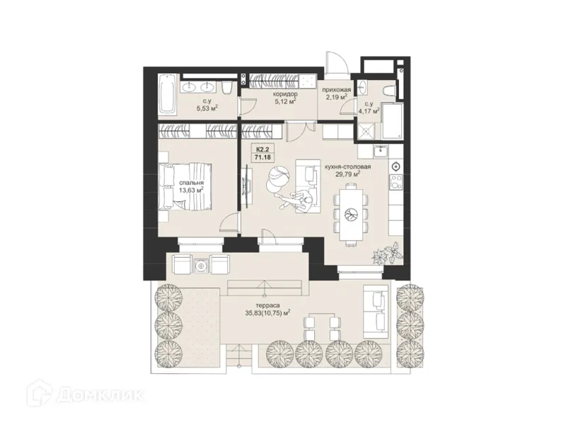 Фото квартиры в ЖК Резиденция МОН на Чернышевского