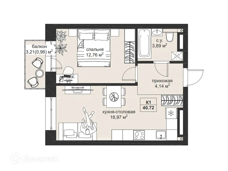 Фото квартиры в ЖК Резиденция МОН на Чернышевского