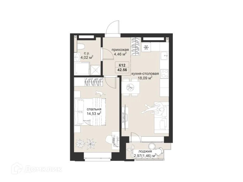 Фото квартиры в ЖК Резиденция МОН на Чернышевского