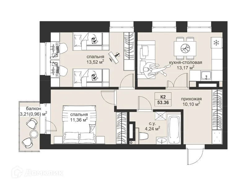Фото квартиры в ЖК Резиденция МОН на Чернышевского