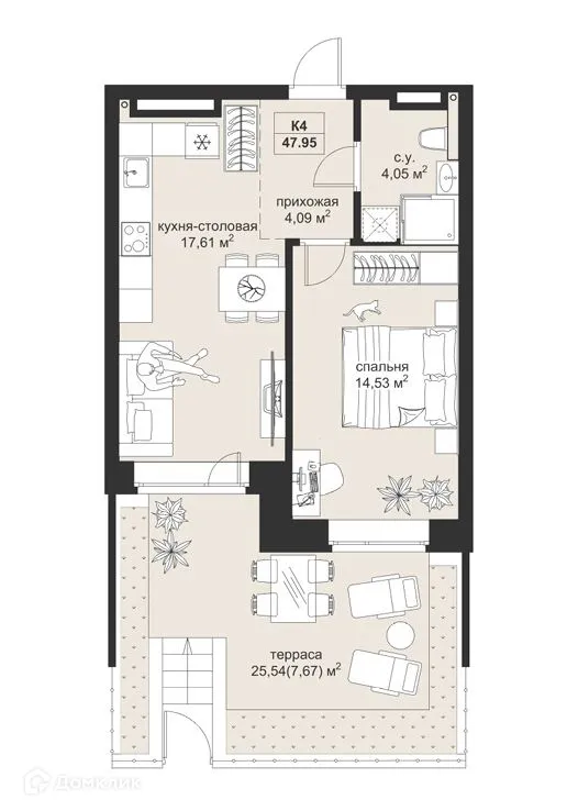 Фото квартиры в ЖК Резиденция МОН на Чернышевского