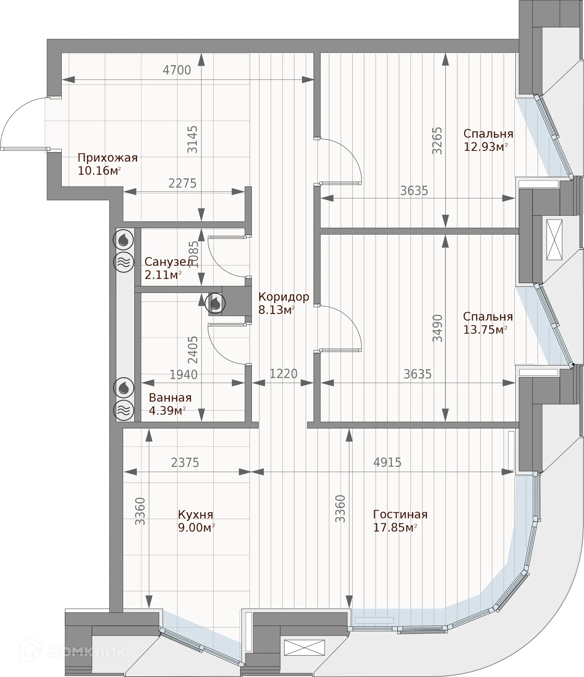 Фото квартиры в ЖК Клубный дом Шаляпина XV