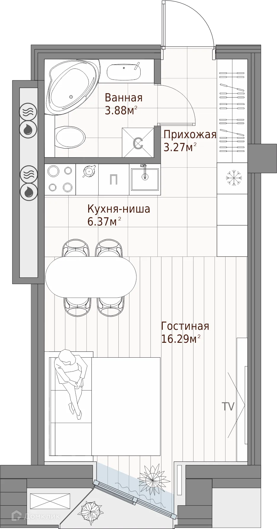 Фото квартиры в ЖК Клубный дом Шаляпина XV