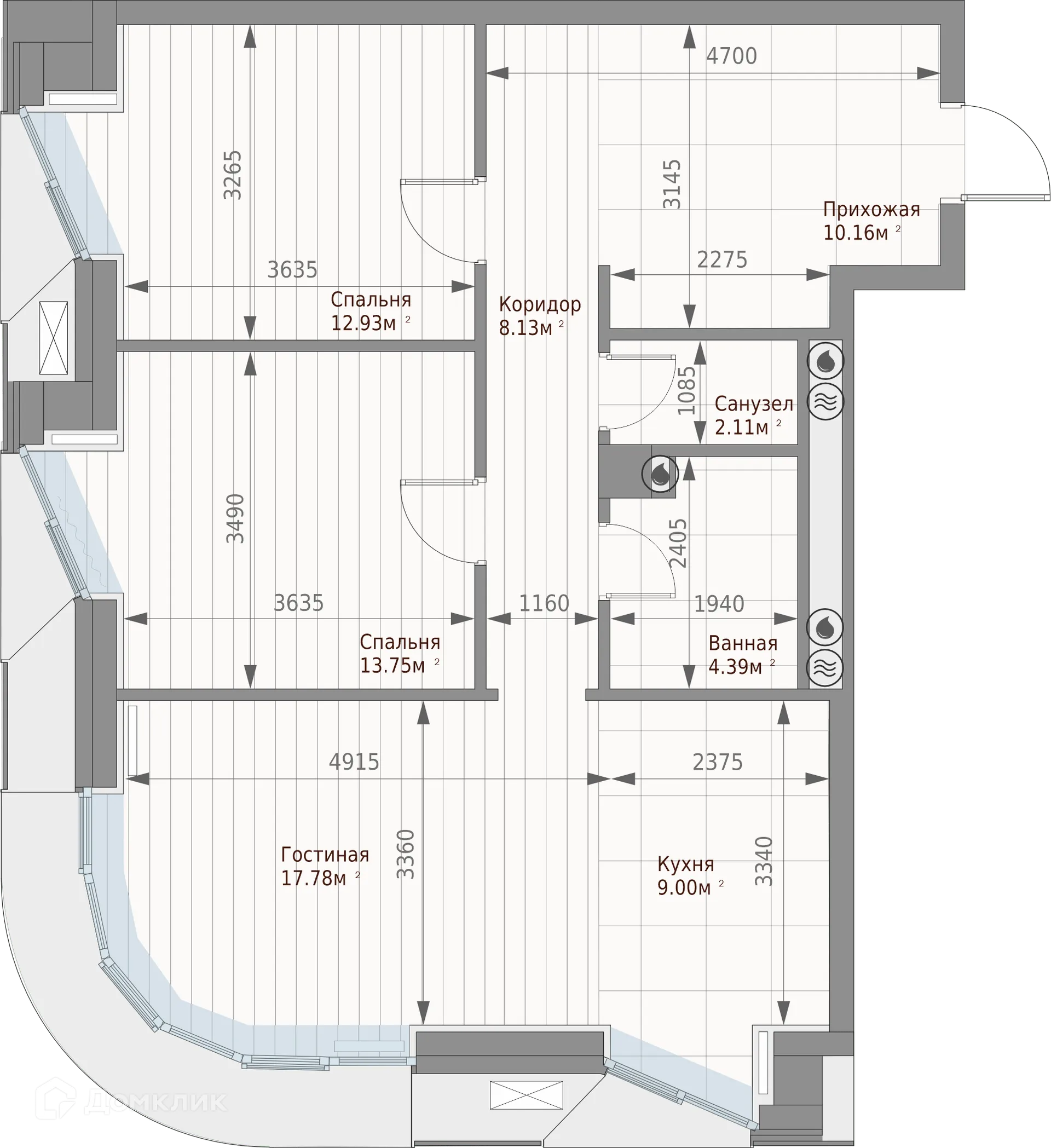 Фото квартиры в ЖК Клубный дом Шаляпина XV