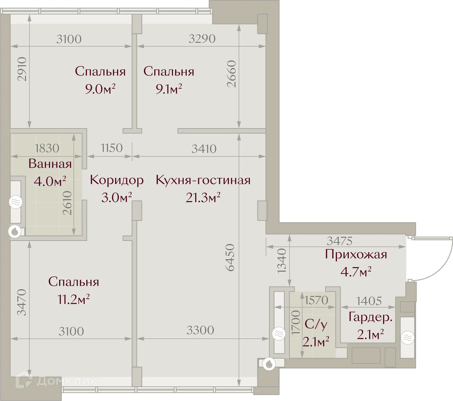 Фото квартиры в ЖК ЗАРЯ