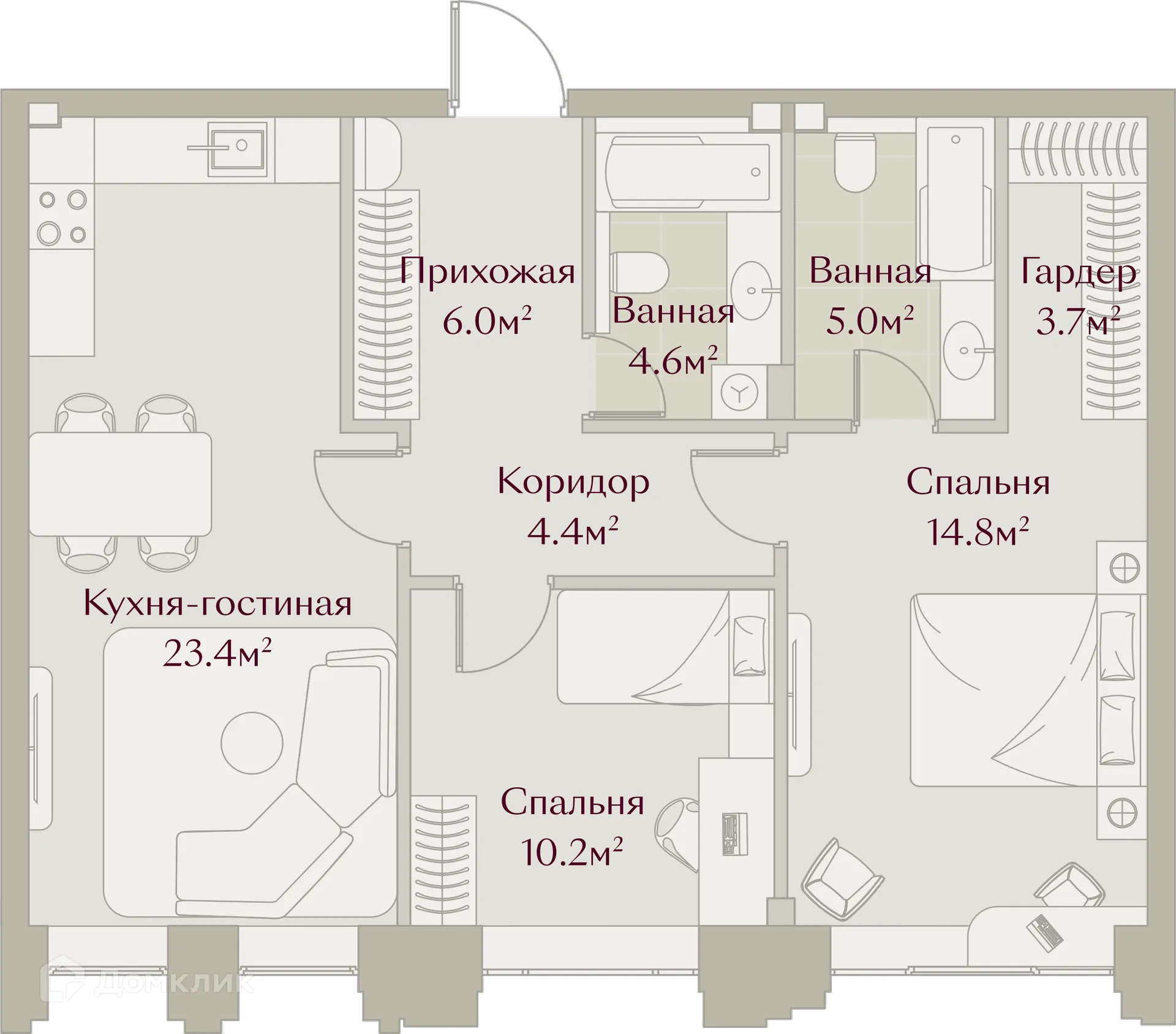 Фото квартиры в ЖК ЗАРЯ