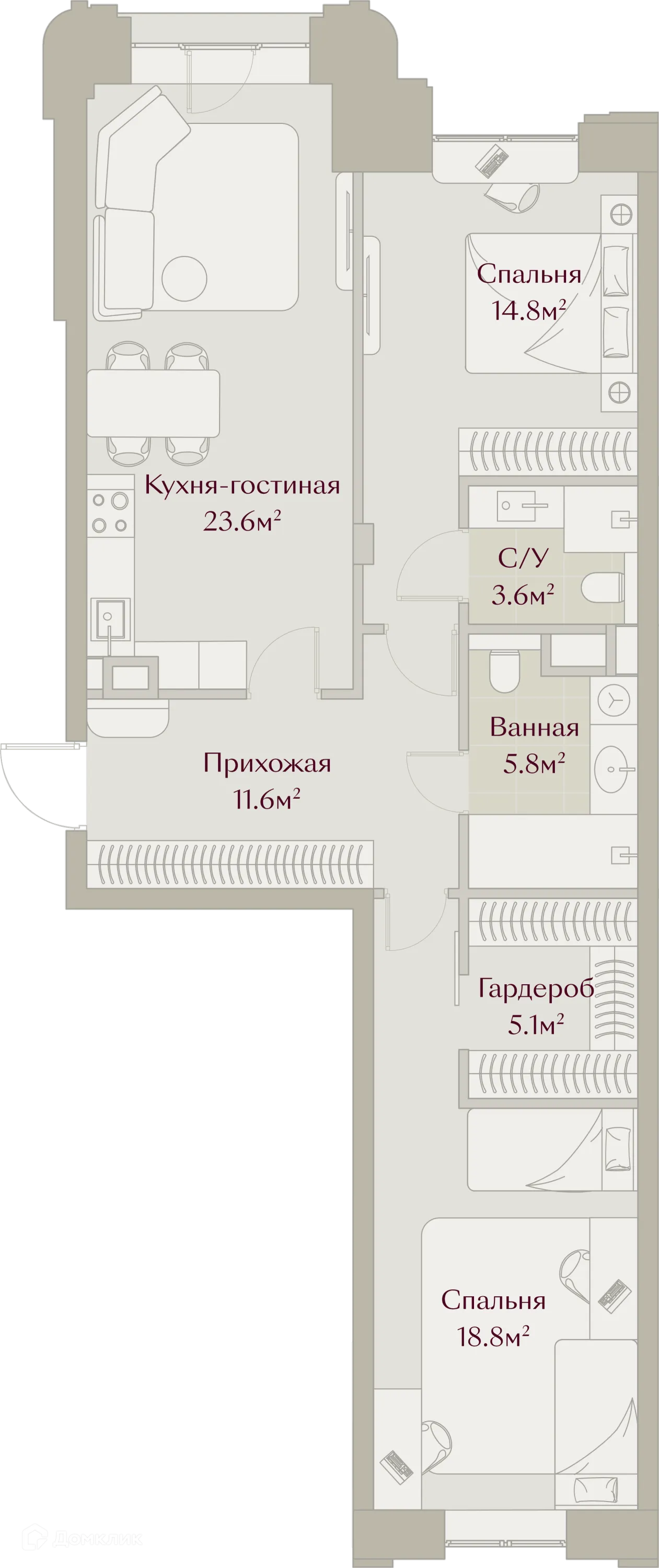 Фото квартиры в ЖК ЗАРЯ