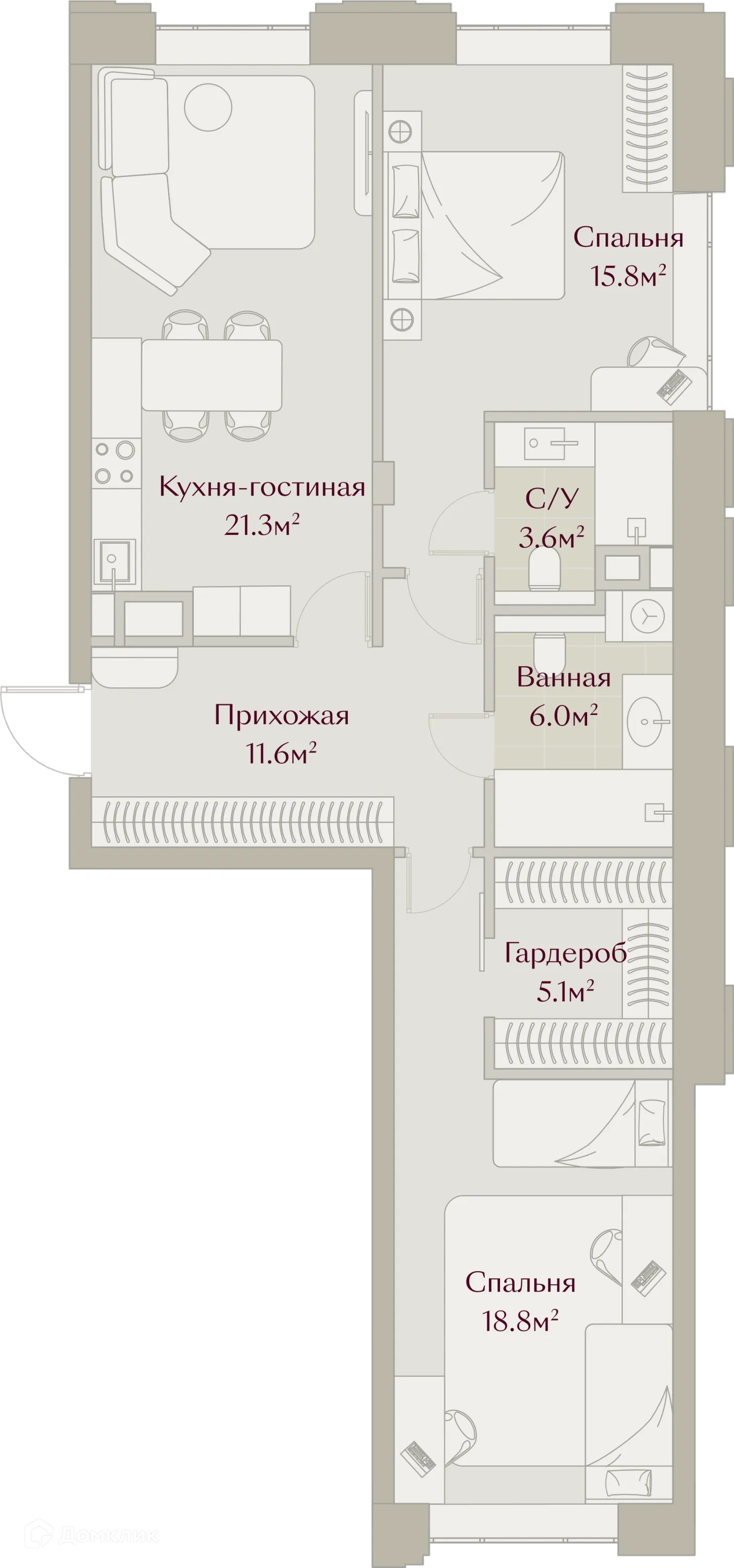 Фото квартиры в ЖК ЗАРЯ