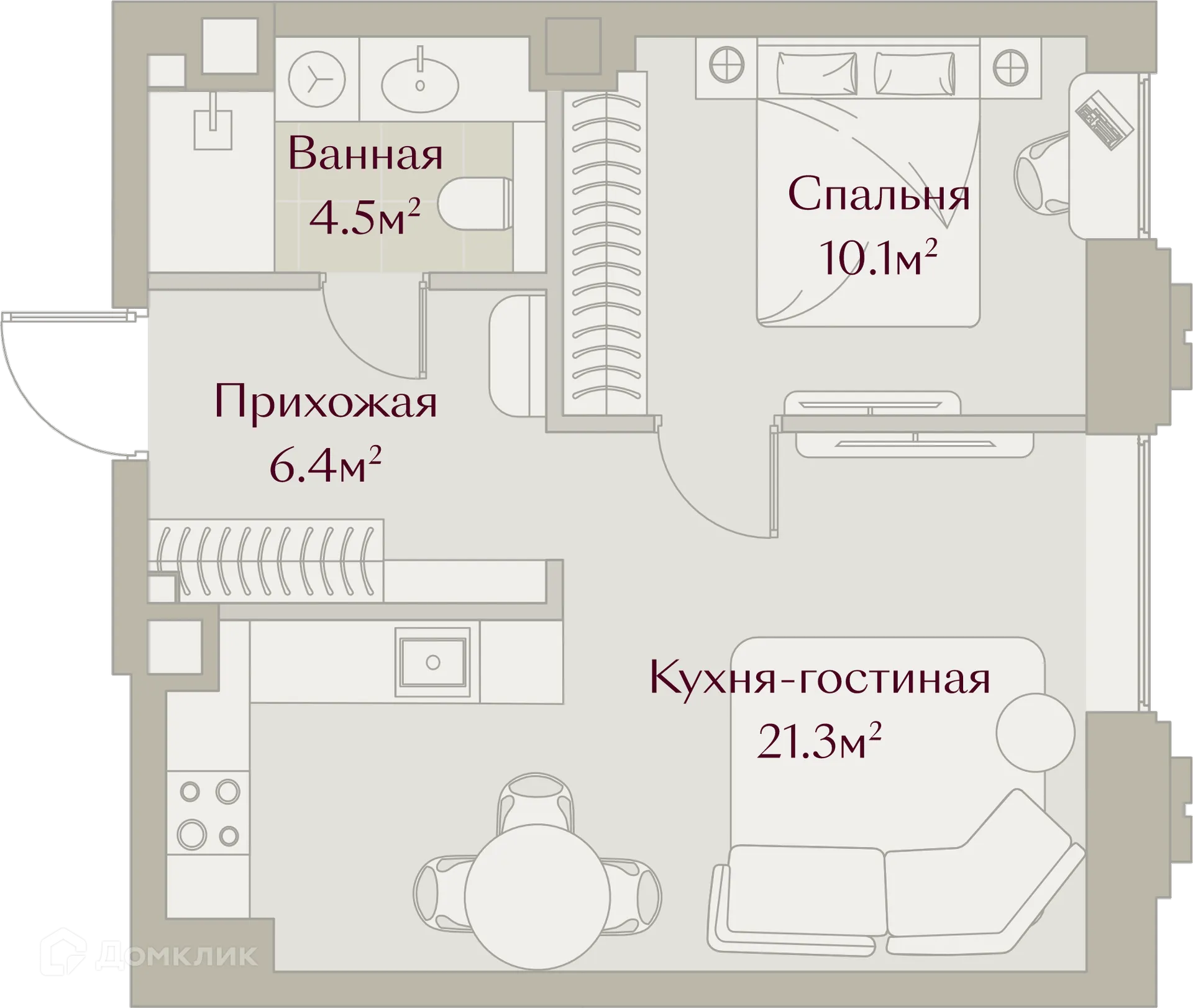 Фото квартиры в ЖК ЗАРЯ