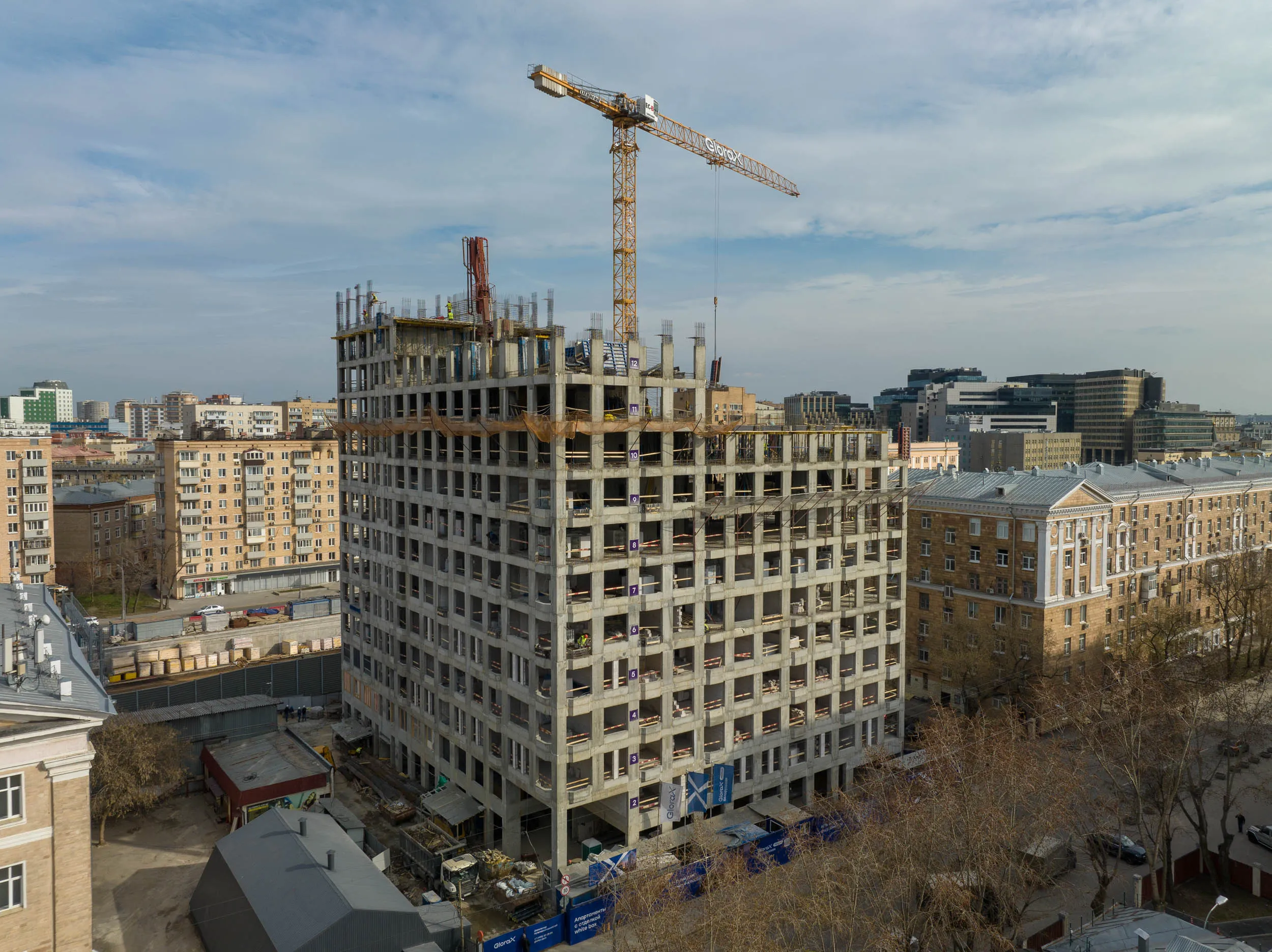 ЖК Glorax Premium Белорусская (Глоракс Премиум Белорусская) ход строительства