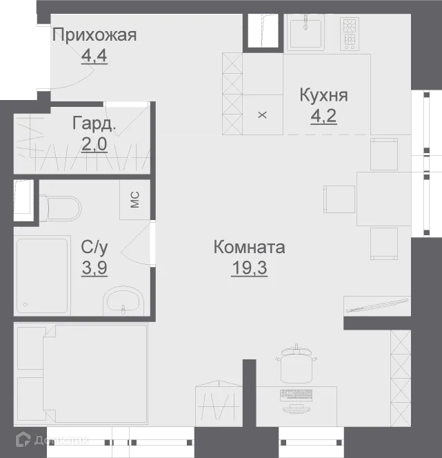 Фото квартиры в ЖК Liberty (Либерти)