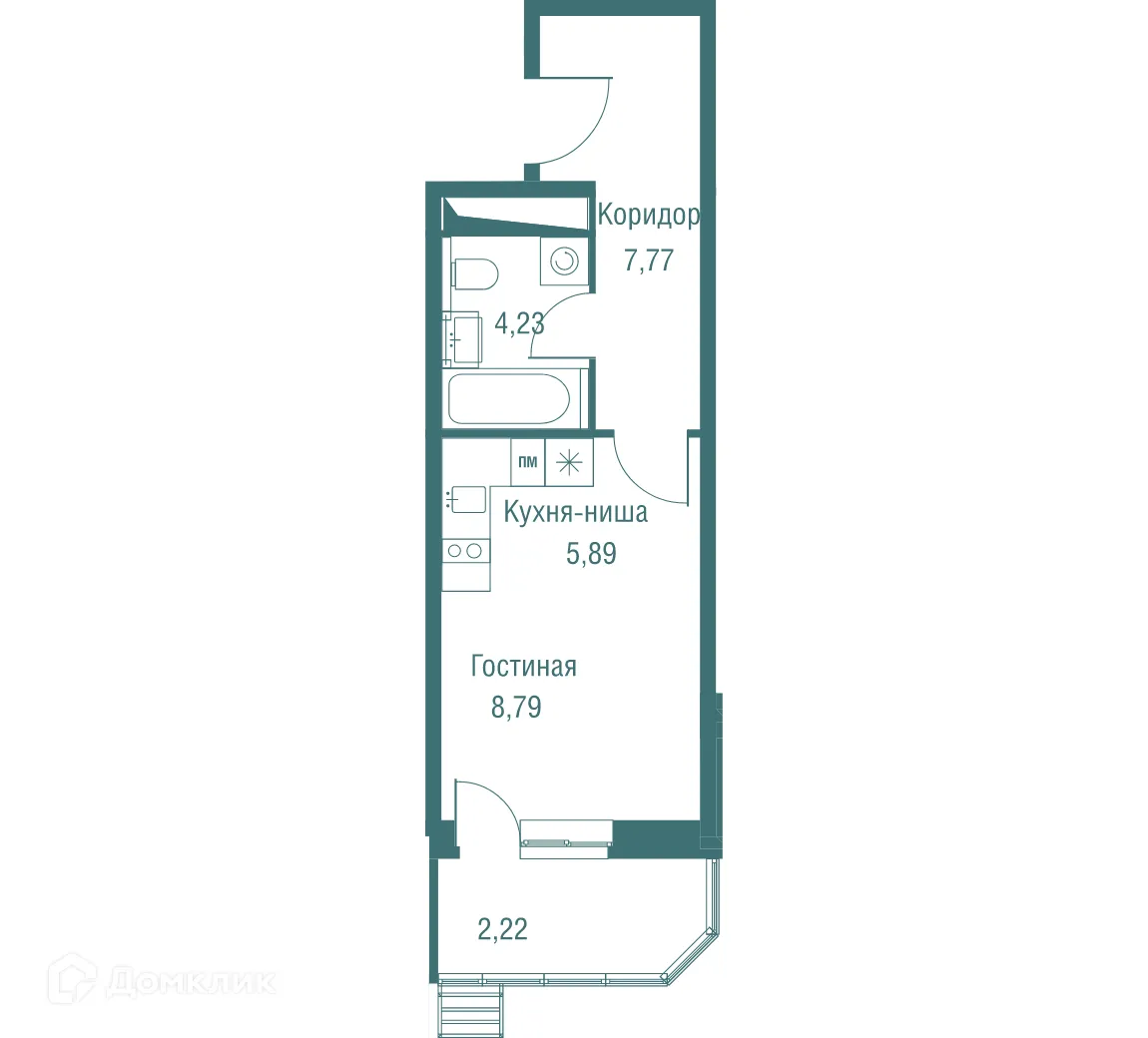 Фото квартиры в ЖК "Одинбург"