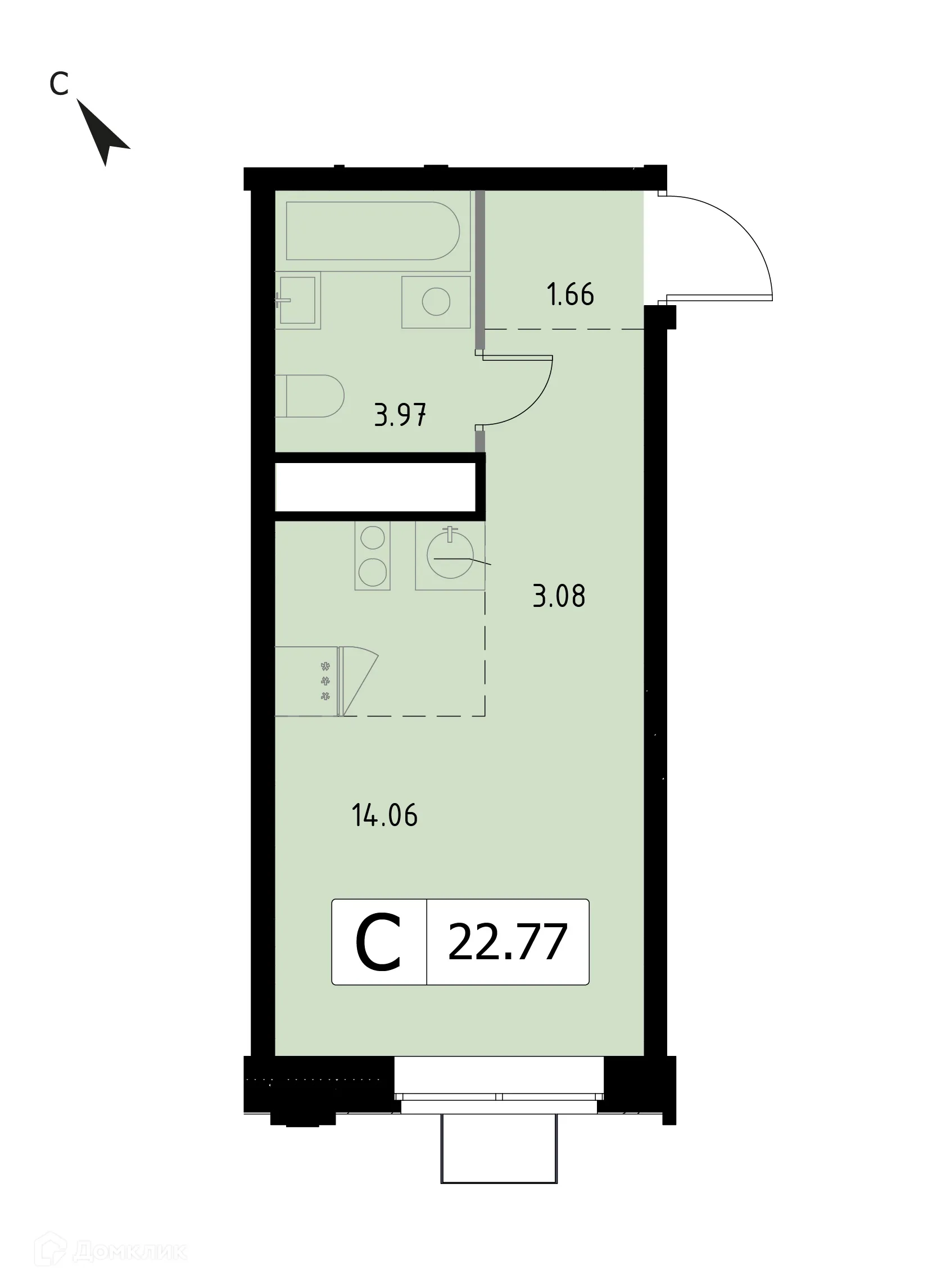 Фото квартиры в ЖК Каштановая Роща