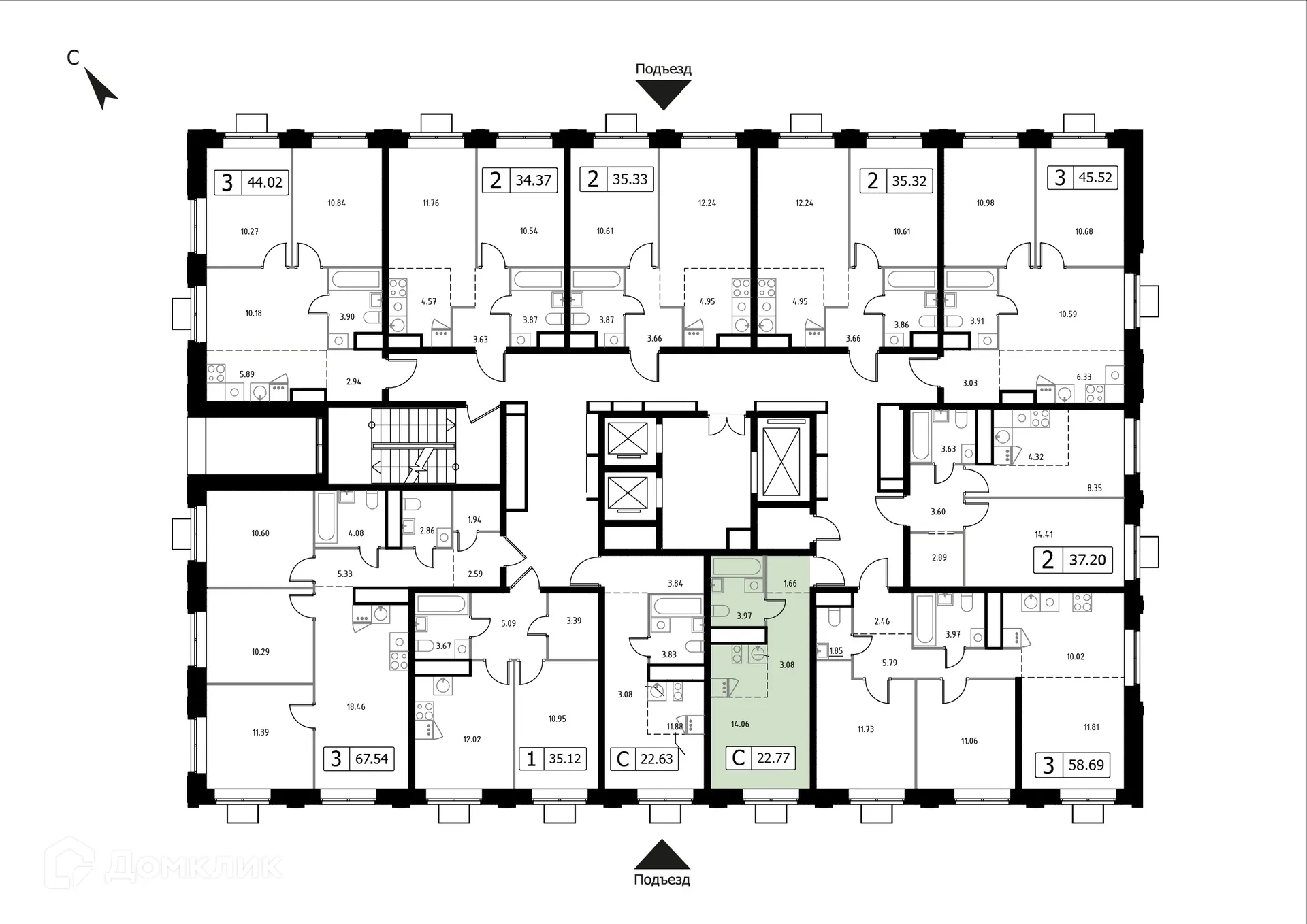 Фото квартиры в ЖК Каштановая Роща