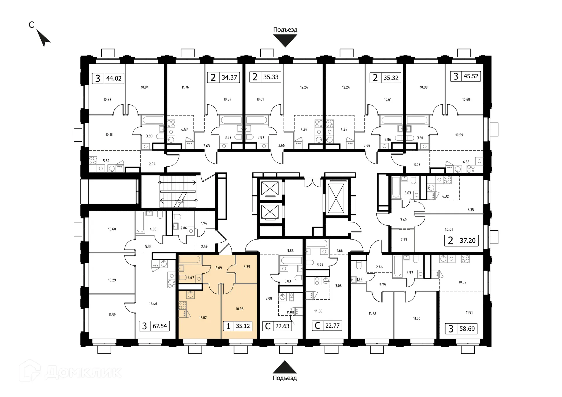 Фото квартиры в ЖК Каштановая Роща