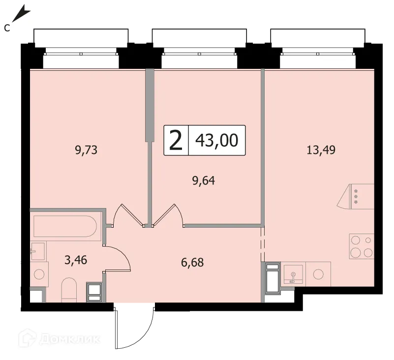 Фото квартиры в ЖК Каштановая Роща
