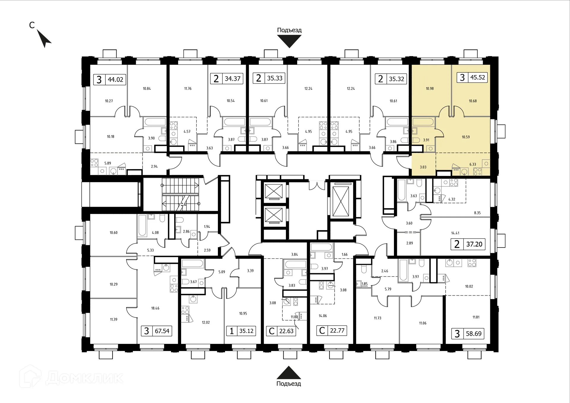 Фото квартиры в ЖК Каштановая Роща