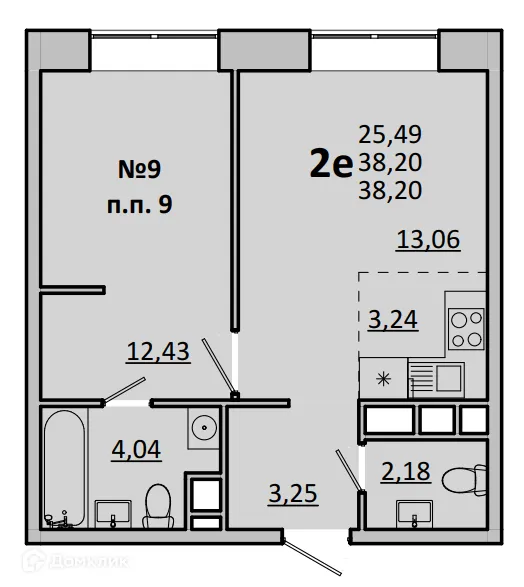 Фото квартиры в ЖК Каштановая Роща