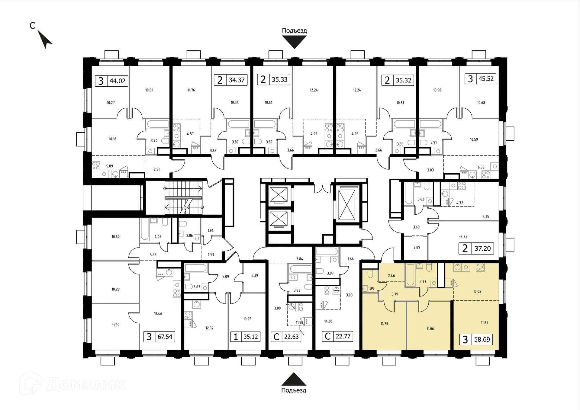 Фото квартиры в ЖК Каштановая Роща