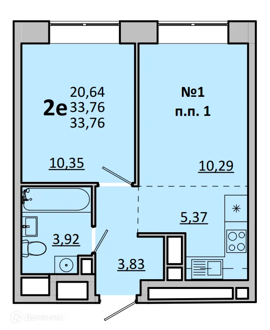 Фото квартиры в ЖК Каштановая Роща
