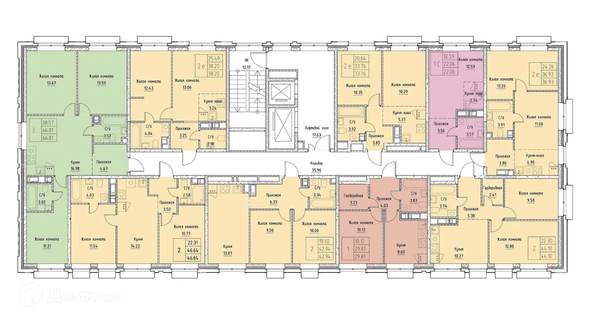 Фото квартиры в ЖК Каштановая Роща