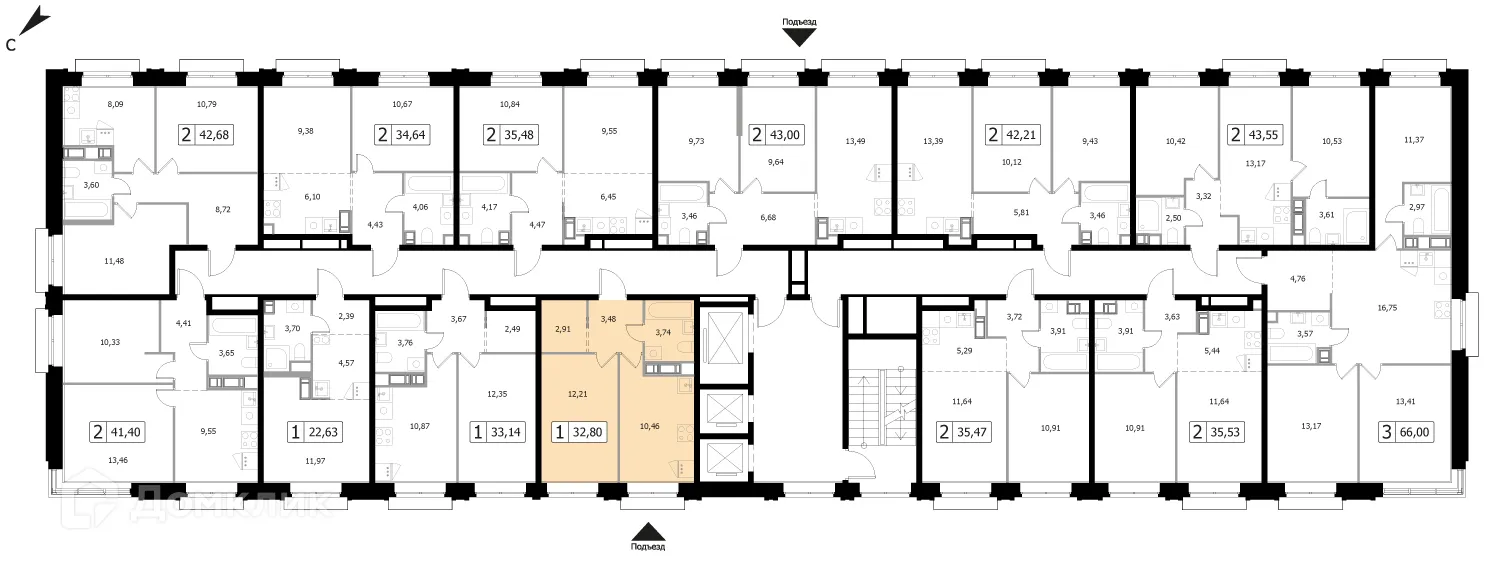 Фото квартиры в ЖК Каштановая Роща