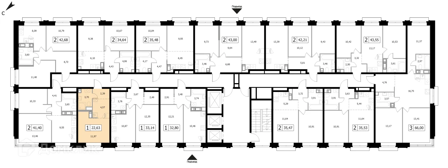 Фото квартиры в ЖК Каштановая Роща