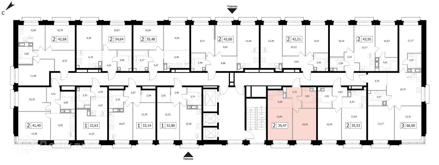 Фото квартиры в ЖК Каштановая Роща