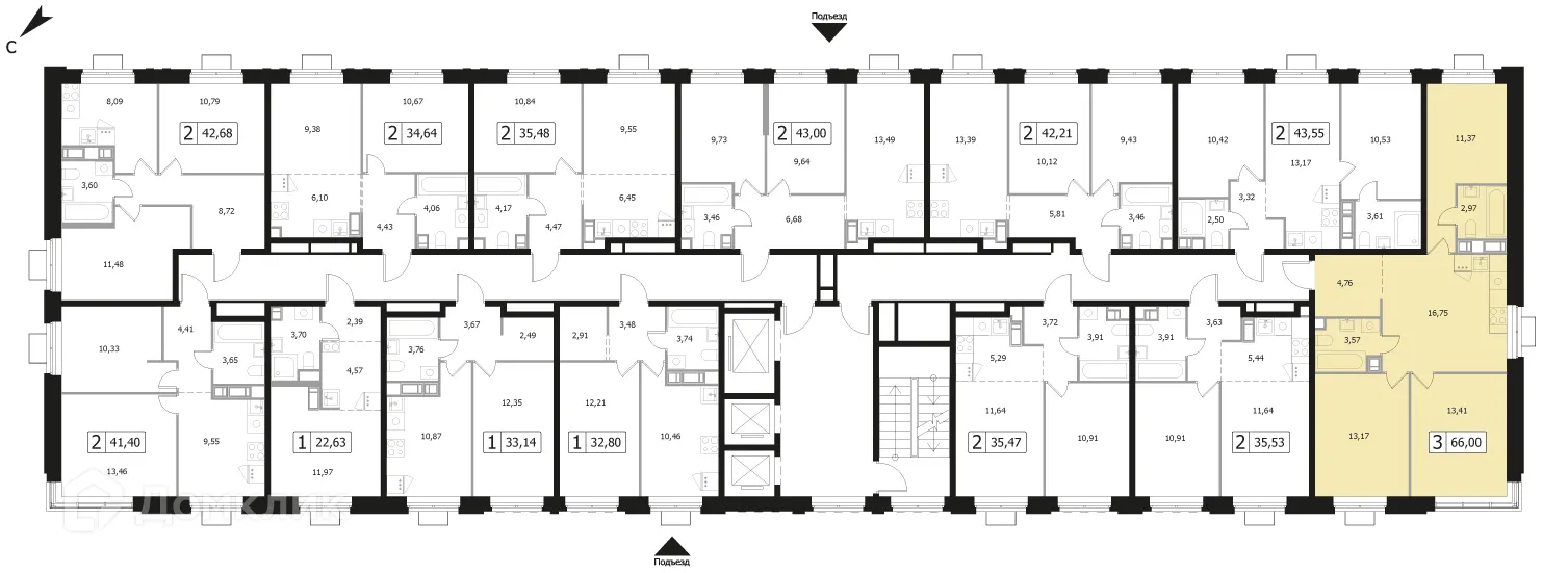 Фото квартиры в ЖК Каштановая Роща