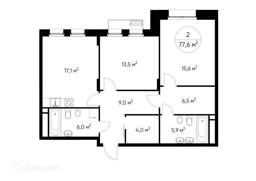 Фото квартиры в ЖК "Резиденции Сколково"