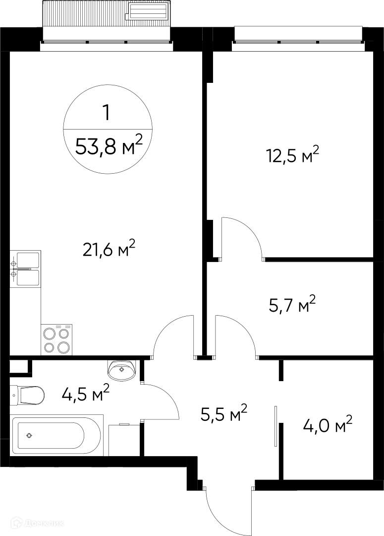 Фото квартиры в ЖК "Резиденции Сколково"