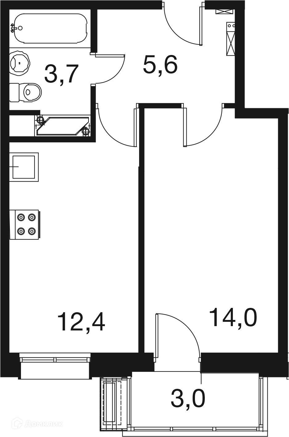 Фото квартиры в ЖК "Сердце Одинцово"