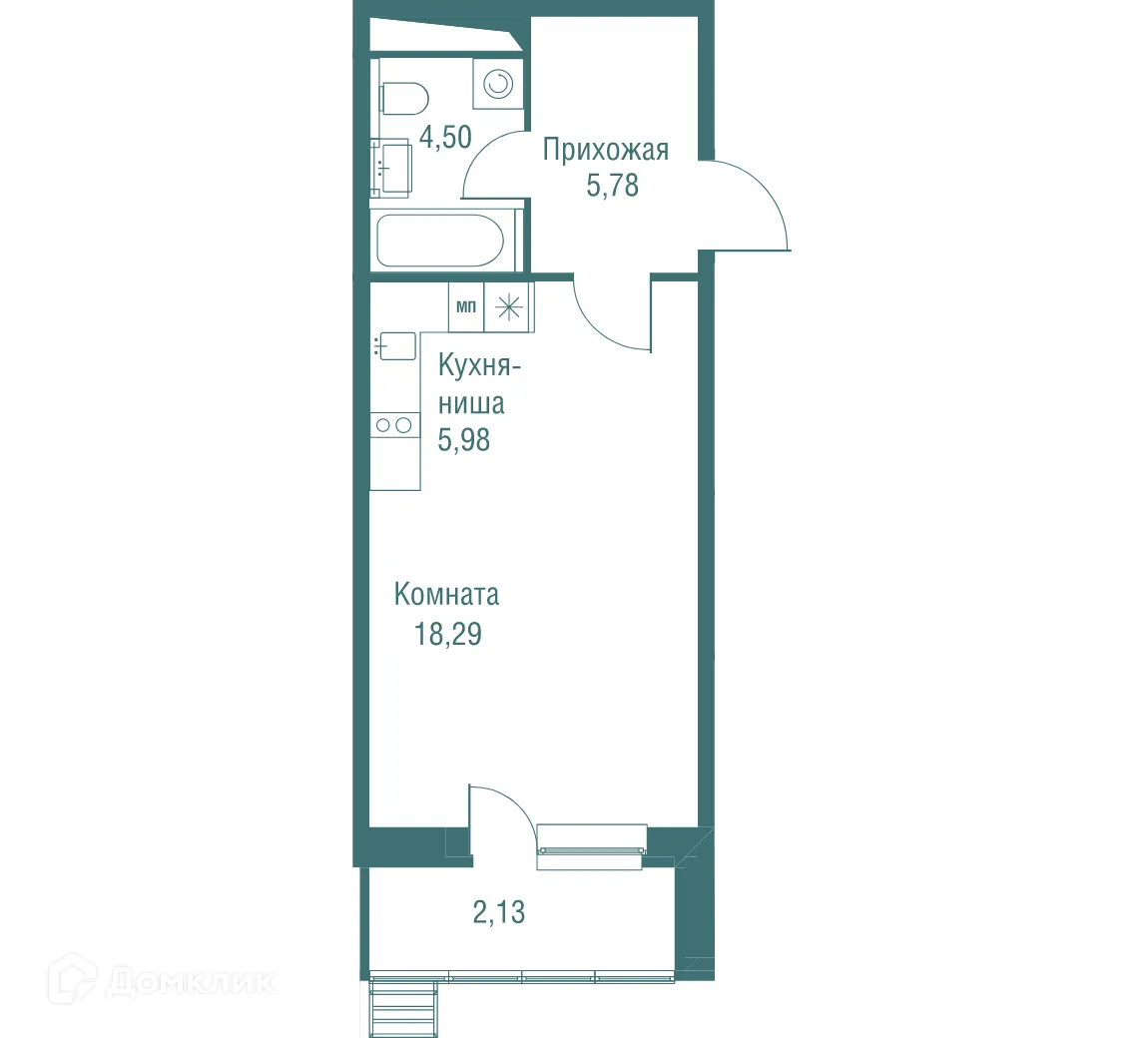 Фото квартиры в ЖК "Одинбург"