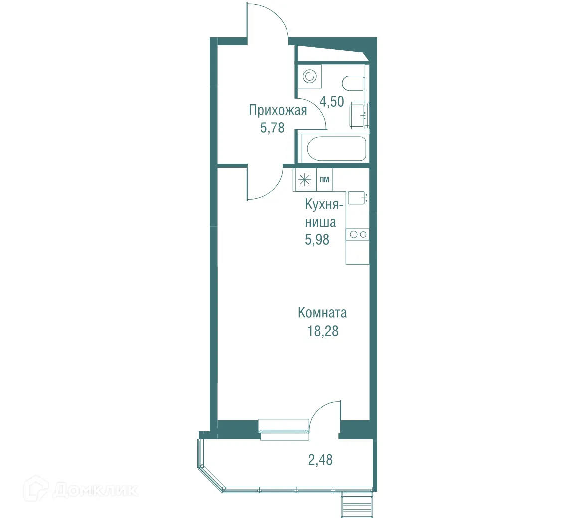 Фото квартиры в ЖК "Одинбург"