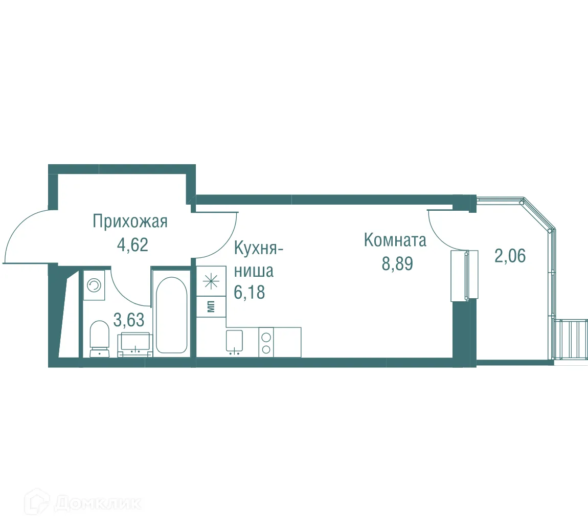 Фото квартиры в ЖК "Одинбург"