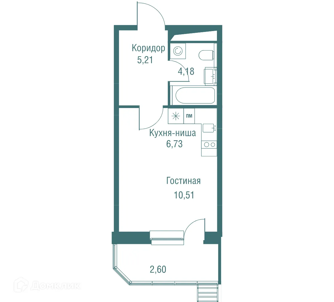 Фото квартиры в ЖК "Одинбург"