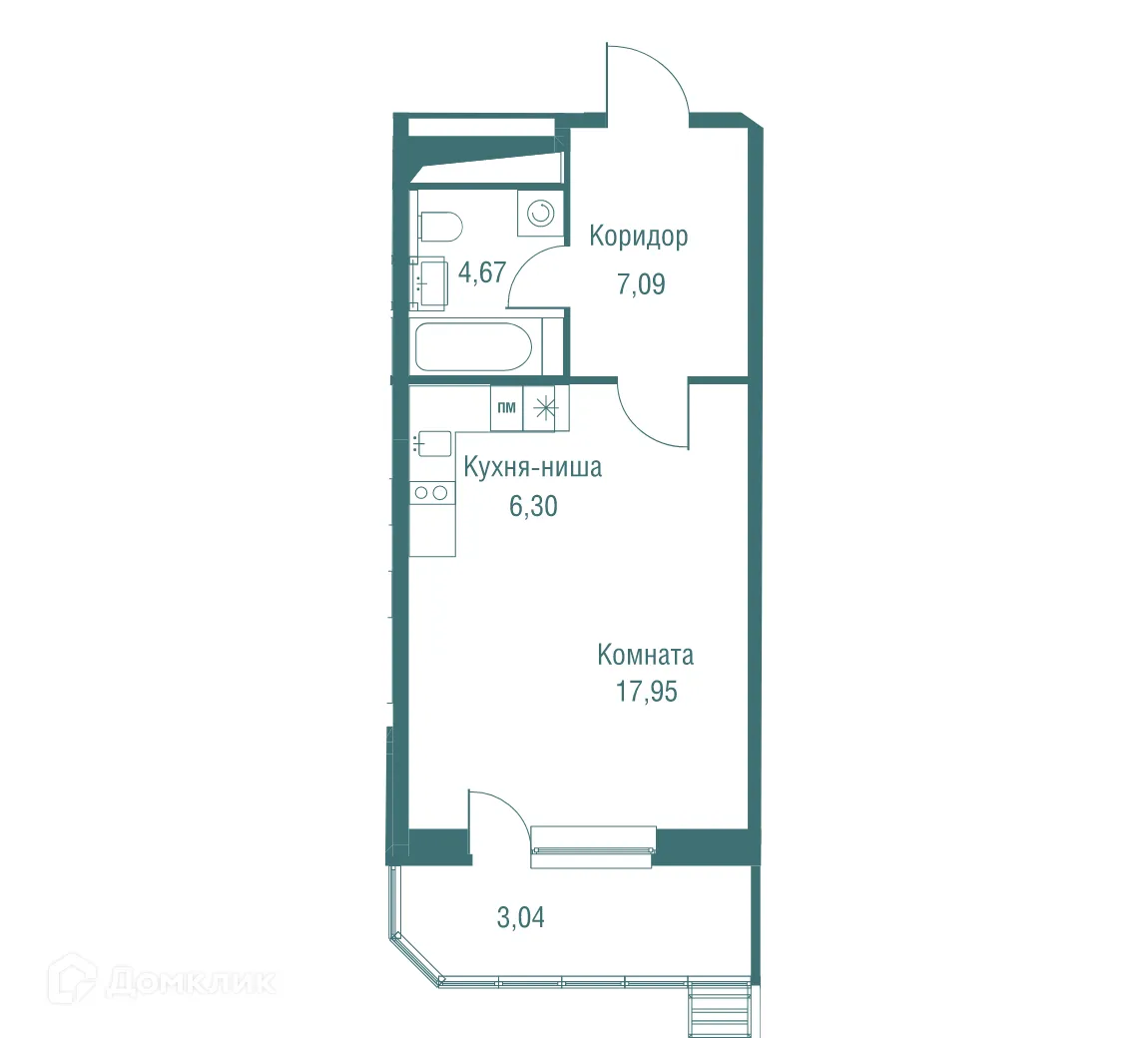Фото квартиры в ЖК "Одинбург"